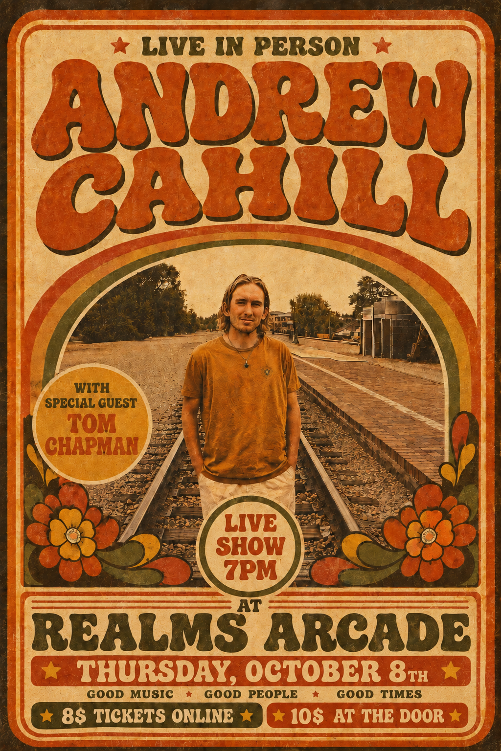 Andrew Cahill with special guest Tom Chapman