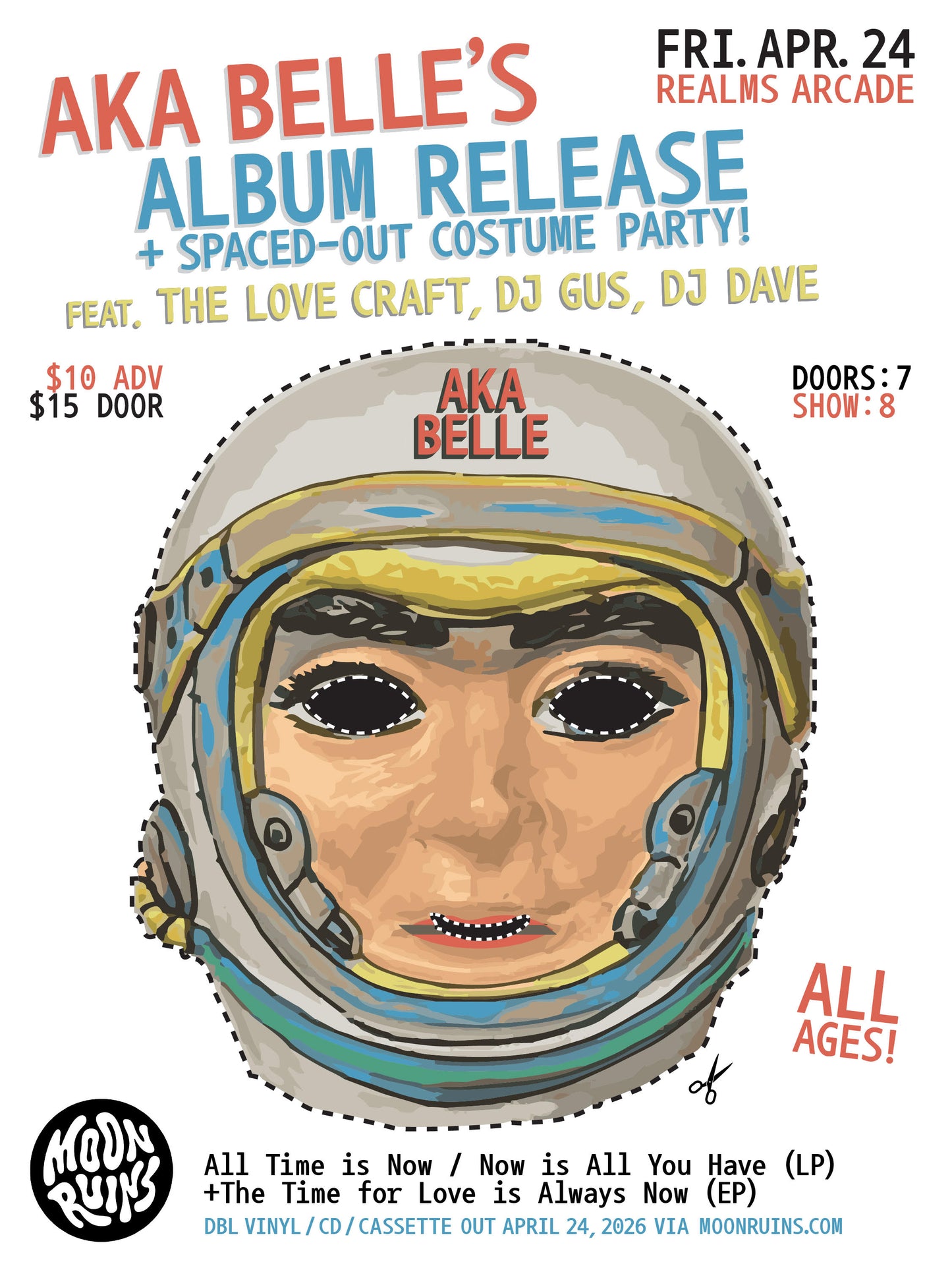 Aka Belle's Album Release & Spaced-Out Costume Party! with The Love Craft, Dj Gus, & Dj Dave