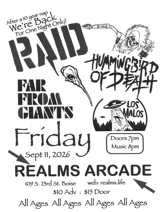[RA] RAID with Hummingbird of Death, Far From Giants, and Los Malos