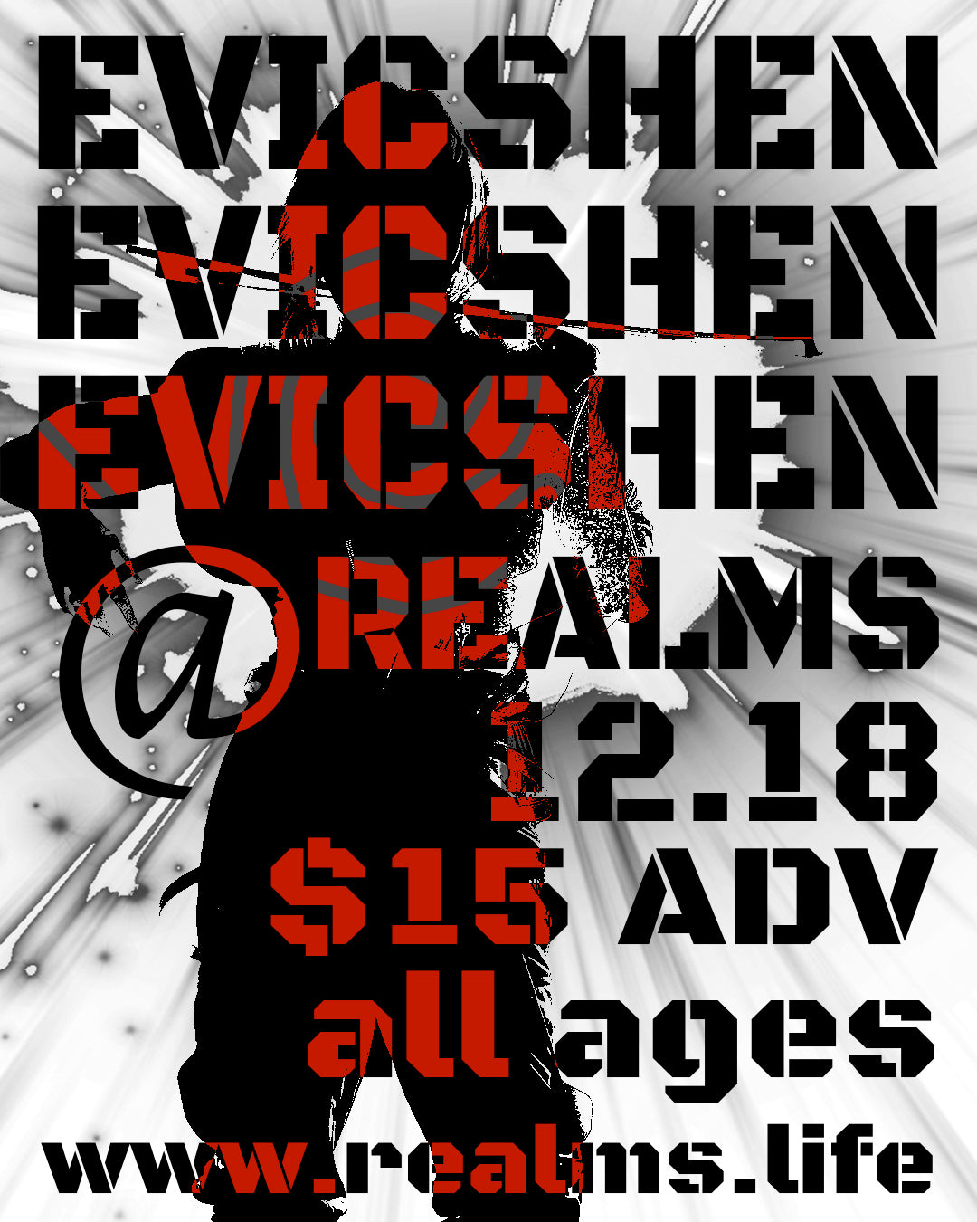 [12.18] EVICSHEN COMES TO REALMS ARCADE [FULL LINEUP TBA]